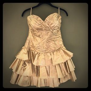 Gold 80s Prom Dress